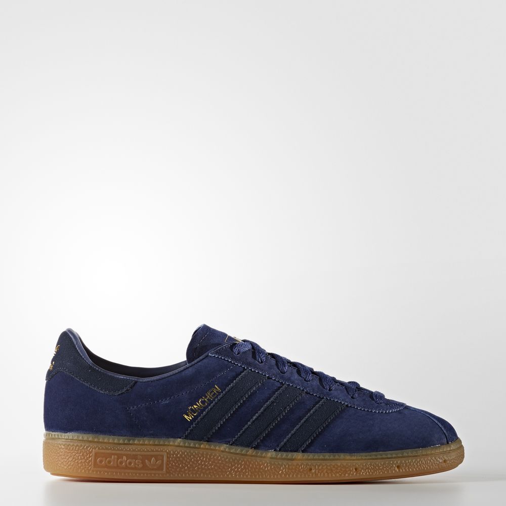 Adidas München - Originals ανδρικα - Βαθυ Μπλε/Σκουρο Μπλε,Μέγεθος: EU 36 – 54 2/3 (823ETBQK)